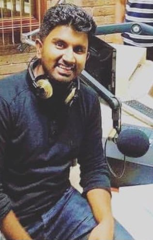 TV/Radio Presenter — Kasun Kalhara radio studio photo